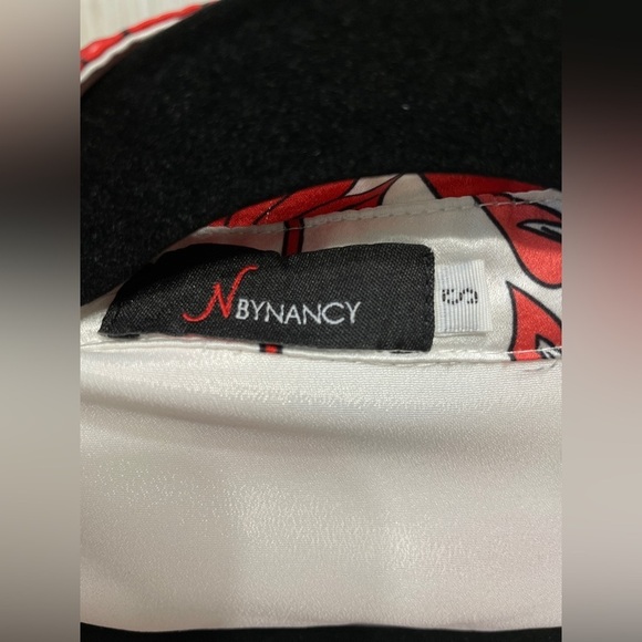 NByNancy Floral Gradient Dress Size Small, red and white floral dress EUC - Picture 3 of 8